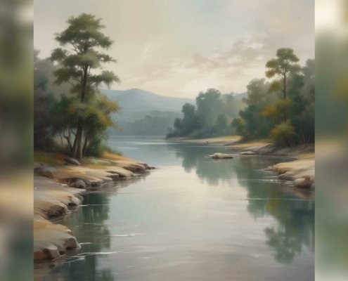Bitcoin Lofi River Flowing | Lo-Fi World Relaxing Tunes
