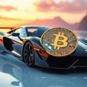Bitcoin Racing Celestial Lofi Wave