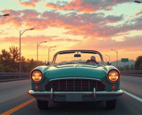 I bought and Old School Buggati and played Lofi