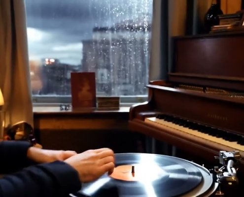 Pensive Raindrops Melancholy